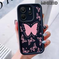 Gambar Casing Hp untuk Xiaomi Redmi Note 14 4G Note 14 5G Note 14 Pro 5G POCO X7 5G Case Pola Kupu-Kupu Merah Muda Kasing Anti-Sidik Jari Kesing Cesing Silikon Softcase Casing - Gaya1, Redmi Note 14 4G dari MHKEID MALL Kab. Tangerang 3 Tokopedia