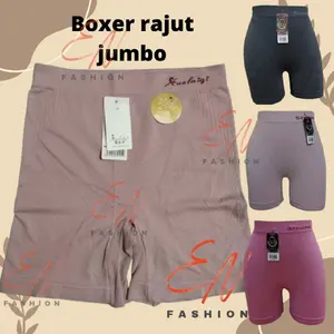 BOXER rajut JUMBO cewek, lembut nyaman wanita Dewasa Pendek Remaja Celana Santai uk.xxl