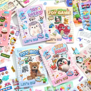 Sticker Book Buku Sticker ANIMAL KAWAII EDITION DIY Stickers Deco Journal Stiker Anak Lucu