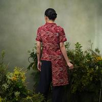 Gambar NONA RARA - Kimona Dobi Cirebon T5351, Baju kerja batik blouse wanita modern - S dari Nona Rara Batik Kota Administrasi Jakarta Timur 4 Tokopedia