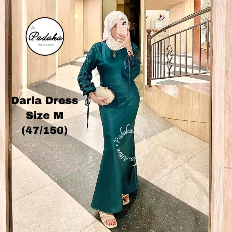 Darla dress kondangan wanita baju wisuda perpisahan ootd bridesmaids 0