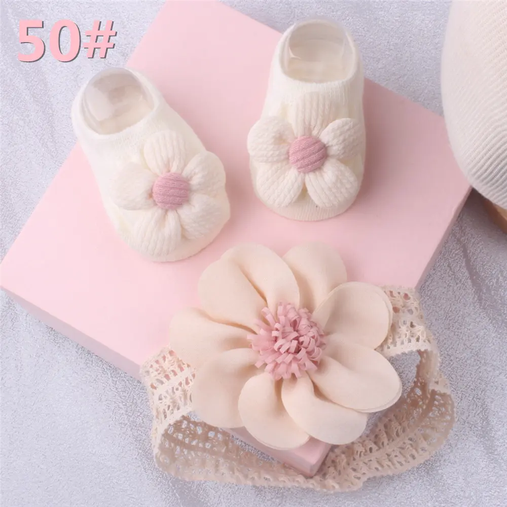 Bộ Băng Đô Tất Cho Em Bé Tất Công Chúa Hoa Dễ Thương, Cho Trẻ Sơ Sinh, Tất Trang Trí Tiệc Sinh Nhật, Thích Hợp Cho 0-12 Tháng