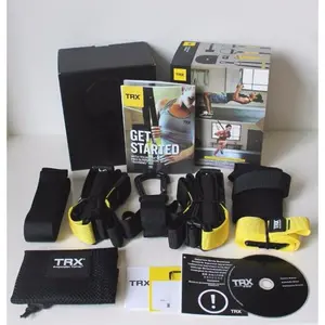 TRX PRO 9 SYSTEM Kit Latihan Otot Portable Outdoor Dengan DVD Buku Panduan Ruggedized Untuk Fitness Gym Dan Pelatihan Di Rumah