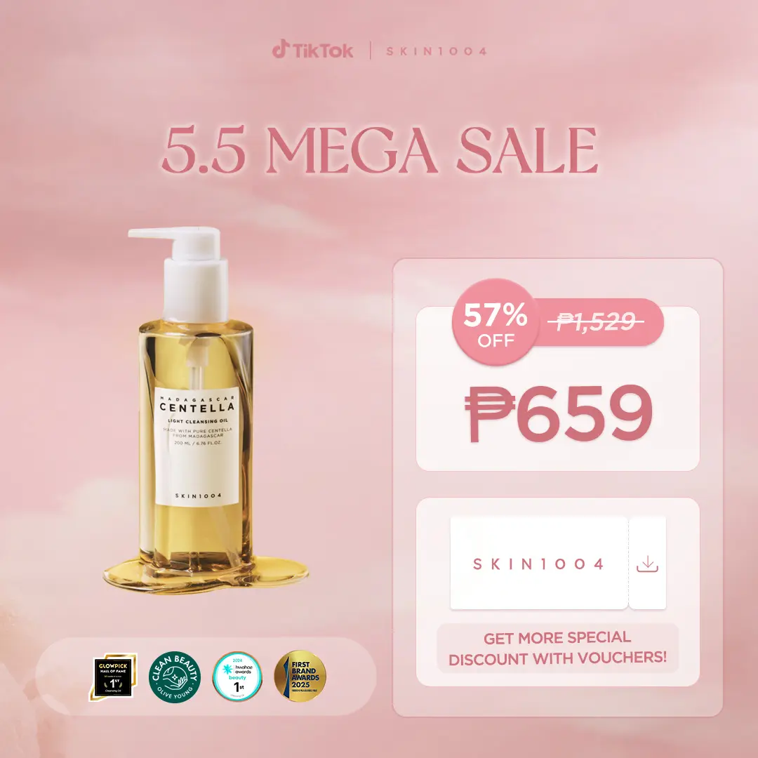 SKIN1004 Madagascar Centella Light Cleansing Oil 200ml Sebum Control, Makeup Remover, Cleansing, Cleanser, for Sensitive Skin