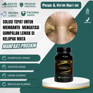 Proskin Herbal Untuk Xanthelasma Gumpalan Lemak di Kelopak Mata Flak Kuning Di Kelopak Mata Kalazion Isi 60Kapsul