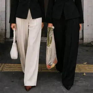 Ruzicloth - Lavie Pants Culotte Palazzo Highwaist Celana Panjang Wanita Kantor Formal Semiwoll Kulot Wanita Culotte  Basic