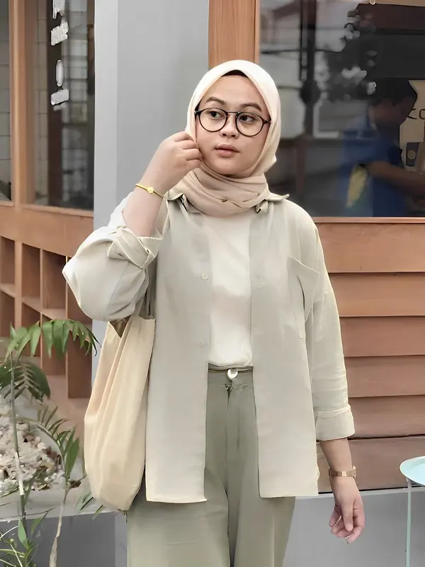 kemeja wanita lengan panjang-olivia shirt oversize-blouse wanita korean style 2