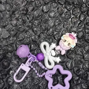Gantungan keychain custom nama / gantungan lucu aestatic / Bagcharm / gantungan tas &hp&kunci  ada lonceng bunyi
