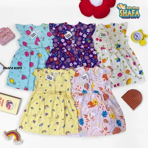 SHAFA KIDS SHOP / DRESS ANAK PEREMPUAN BAHAN RAYON VISCOSE PREMIUM UNTUK USIA 1 TAHUN SAMPAI 5 TAHUN