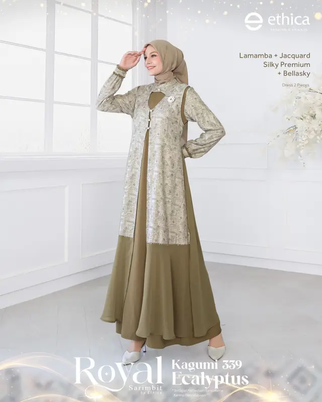 SARIMBIT KELUARGA MODERN ROYAL ECALYPTUS  SARIMBIT ETHICA TERBARU 2025 GAMIS ABAYA KELUARGA 4