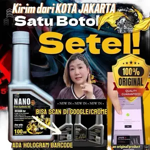 READY Pure Nano Synthetic Oil 100 ML ORIGINAL HOLOGRAM BARCODE Malaysia (Motor/Mobil/Kapal/Alat Berat) Oli