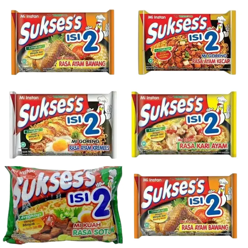 Mie Sukses Isi 2 [ 1 Dus Isi 24 Pcs] / Mi Instan Mie Goreng Mie Kuah Kari Ayam Kecap Ayam Geprek Ayam Kremes Rendang 2