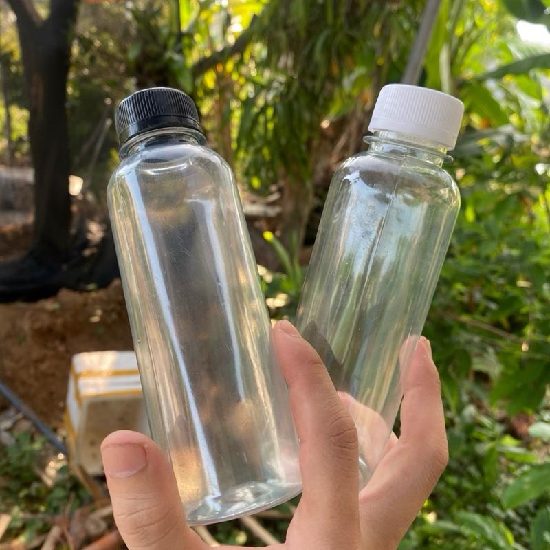 Chai nhựa tròn Combo100C 200ml nắp đen, trắng 2