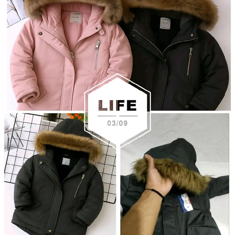 LIFE Jaket Anak Waterproof Bulu Sherpa Tebal Musim Dingin untuk Usia 2-5 Tahun dengan Desain Trendy dan Kualitas Terjamin 0