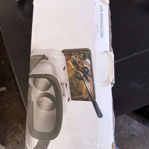 Shinecon Lentes de VR Ajustables en Blanco y Negro Soporte para Teléfonos Celulares Samsung Visión 360° y HD Ideal para Usuarios de Samsung