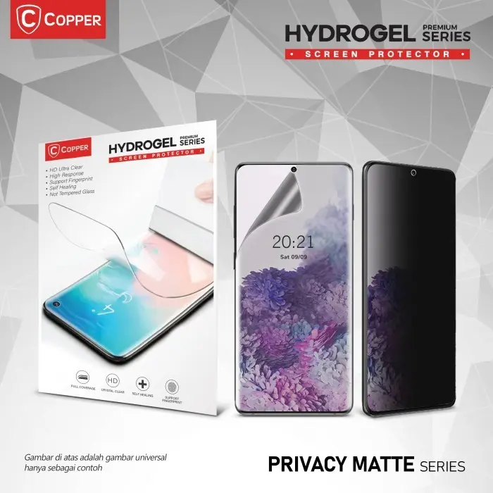 Copper Hydrogel Anti Gores Premium Privacy Matte For Vivo V40 Lite