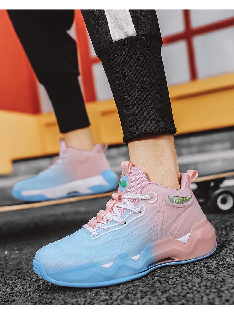 Product Introduction of IEAGO Fashion Mens Basketball Shoes Casual Breathable Women Sport Training High Top Sneakers 41