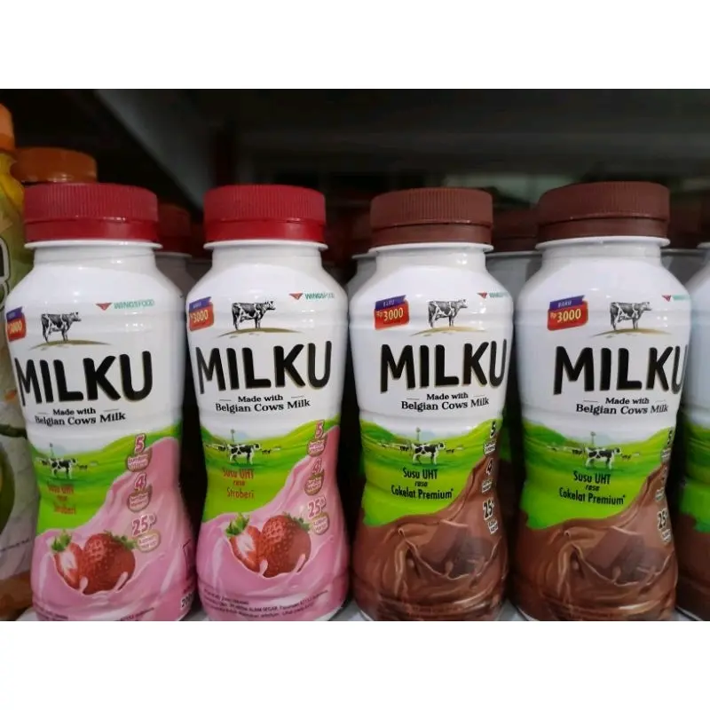 MILKU SUSU UHT COKLAT & STROWBERRY 2