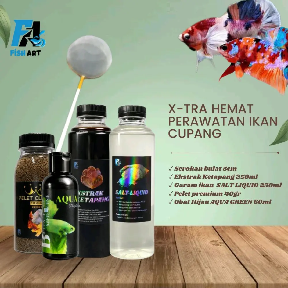 Fish Art • X-Tra Hemat Perawatan Untuk Perawatan dan Pengobatan Ikan Cupang
