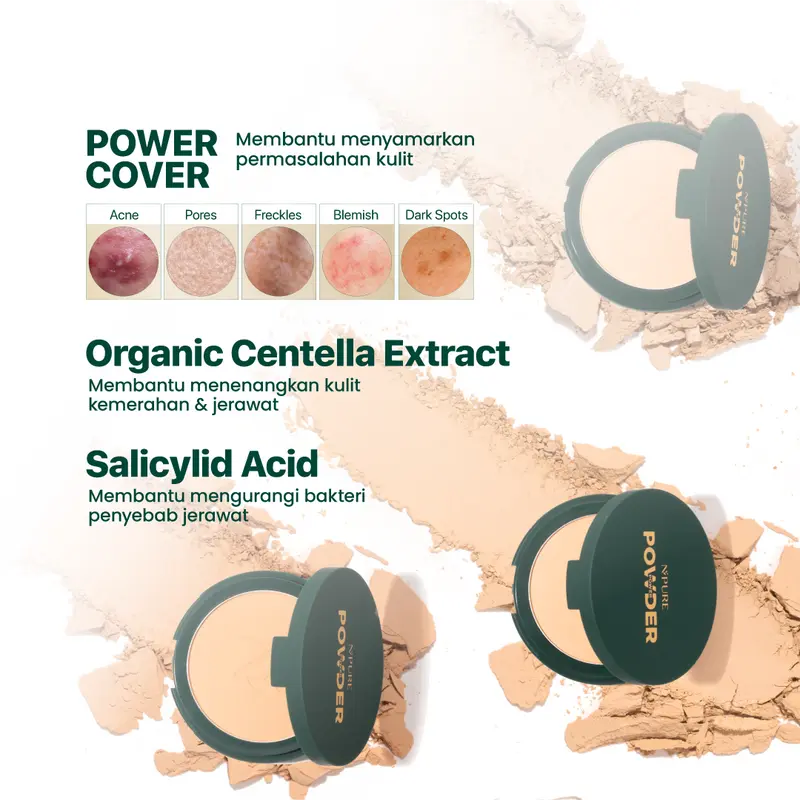 【Exclusive Ani Happynezz】NPURE Bundle Hydrating Acne Toner 150ml + Power Powder / Acne Toner / Toner Kulit Jerawat Berminyak / Berjerawat Mencerahkan/Acne powder 1