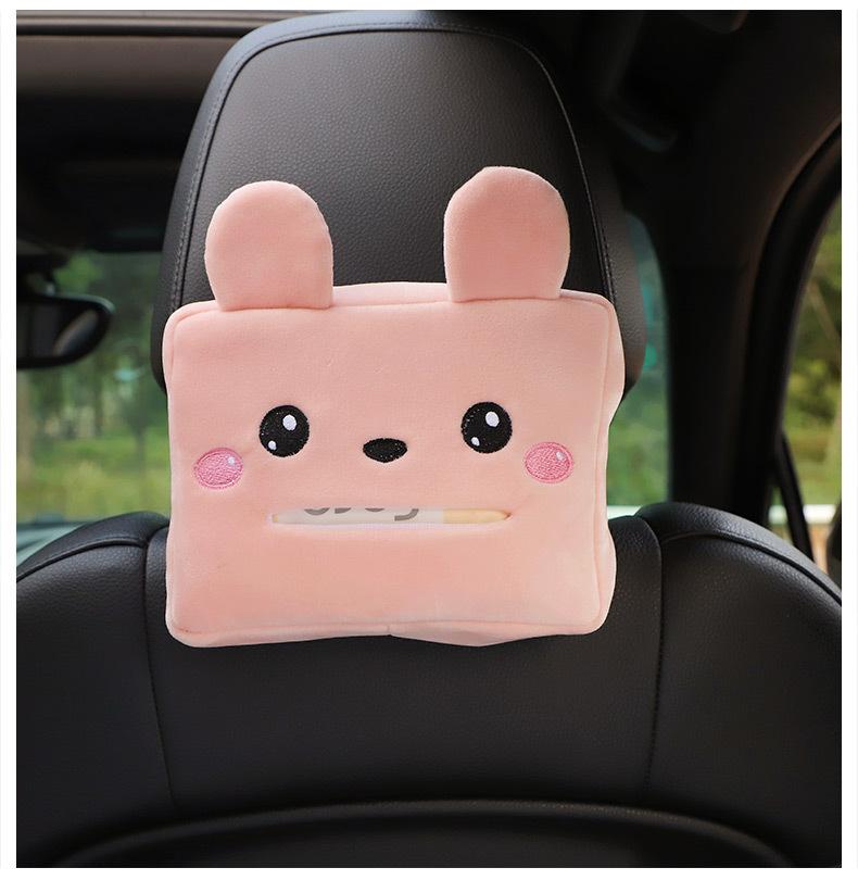 Product Introduction of Cartoon Car Tissue Box Creative Cute Car Chair Back Sunshade Armrest Box Multifunctional Car Tissue Box 26