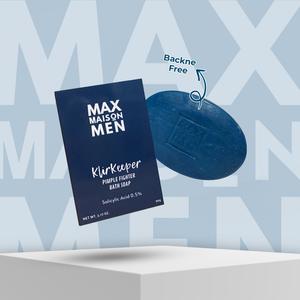 Max Maison Men Klir Keeper Pimple Fighter Backne Bath Soap Body Care Cleansing Acne Daily Gentle Oil Salicylic Salicylic Acid