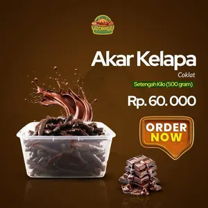 Kue Akar Kelapa Rasa Coklat 500gram Khas Aceh