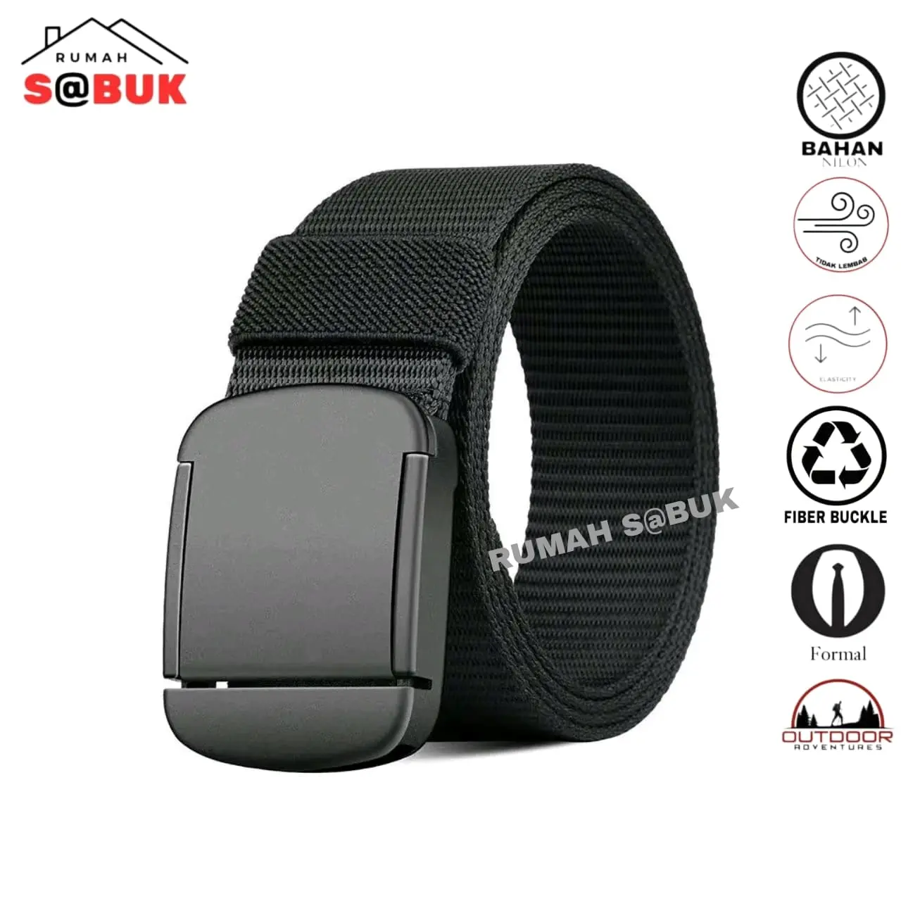 Ikat Pinggang Pria Canvas Tactical Sabuk Anti Metal Detector Gesper Dewasa Anak Anak Hitam 105-110CM Tahan Lama Fashion Daily Hitam Coklat Hijau