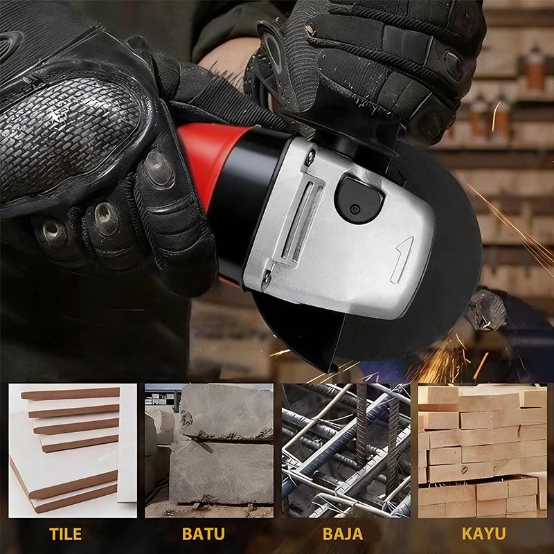 REAIM Mesin Bor dan Gerinda Listrik 2 IN 1 Paket 13MM Untuk Perbaikan Rumah Tangga Konstruksi Bangunan dan Perbengkelan Kuat Tahan Lama Multifungsi Harga Terjangkau Garansi 5 Tahun