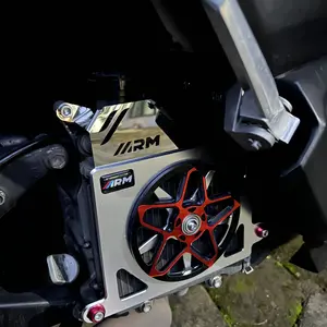 PAKETAN COVER RADIATOR SPINER 3D ARM TYPE BINTANG + LEHERAN RADIATOR