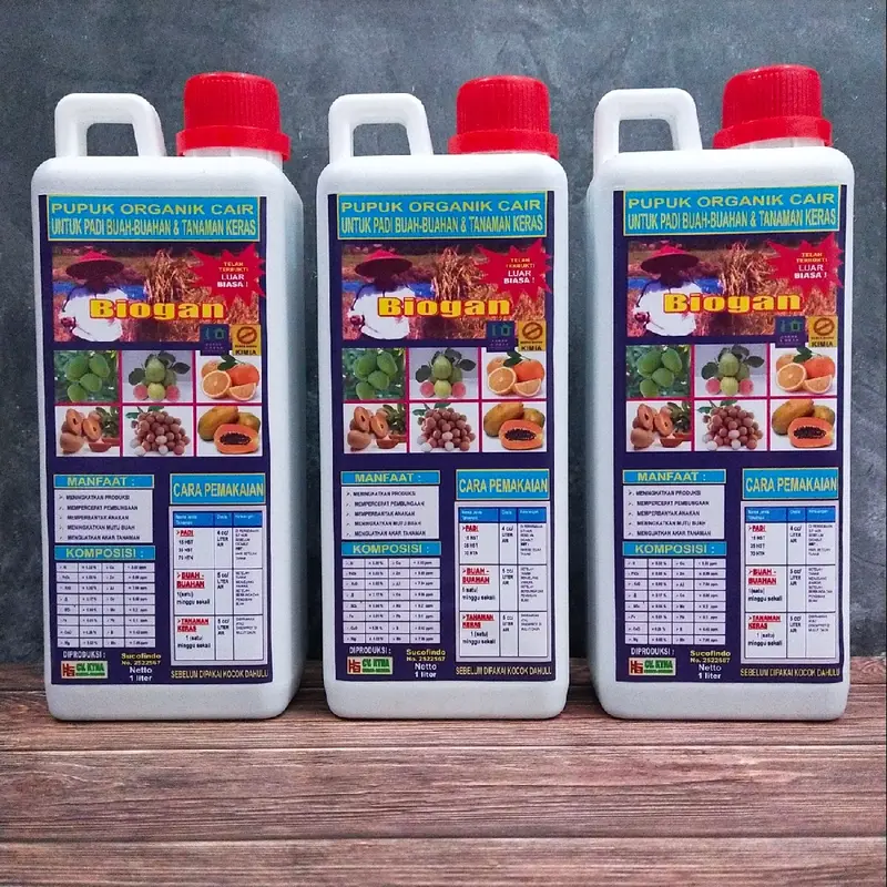 Pupuk Organik Cair Biogan (POC) Untuk Meningkatkan Pertumbuhan dan Hasil Panen Padi - 1 Liter 3