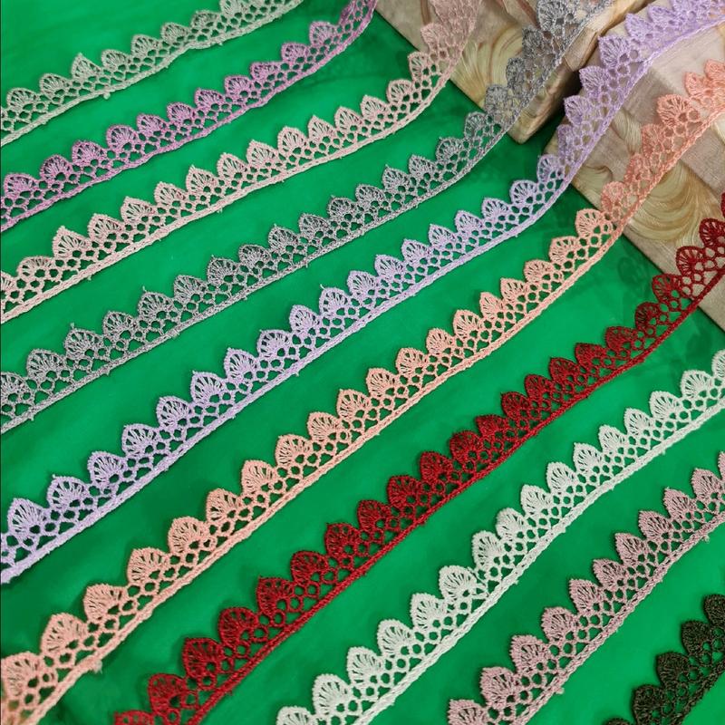 Renda Giver Panjang 15 Yard Lebar 2cm Motif Hati NEW renda payet juntai indonesia warna lace 1
