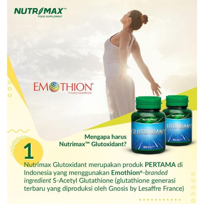 kandungan glutathione NUTRIMAX Glutoxidant ( Antioksidan / Radikal Bebas / Meningkatkan Kadar  Glutathione ) - 30 Tablet di Ailing Pedia