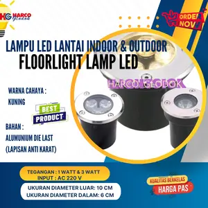 LAMPU LANTAI LED / FLOORLIGHT OUTDOOR BERKUALITAS 1W 3W
