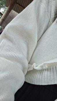 Product Review of Pevita Bolero Crop Cardigan Outer Knit Tali Pita Coquette Lengan Panjang Wanita Kardigan from E**🍁 1