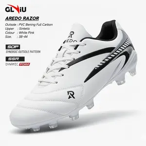 GLVIU Sepatu Bola Aredo Razor Size 38-43 Model Terbaru - Putih Hitam