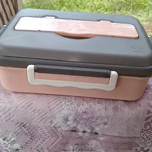 Lunch Box Kotak Makan Stainless Steel SUS 304 Set Sendok Sumpit Tahan Panas dengan Bagian Dalam Dapat Dihangatkan Microwave atau Air Panas Thick Modern Lunch Boxes