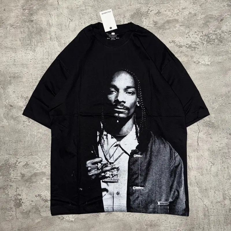T Shirt Kaos Snoop Dogg - Oversized Model Black 20s 1