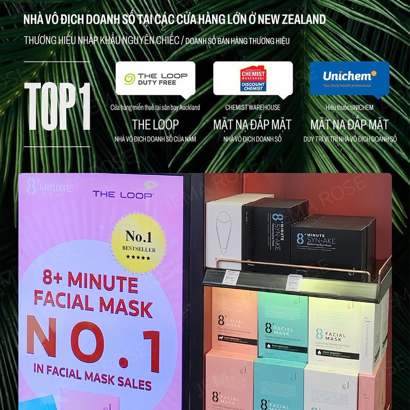 Mặt nạ hỗ trợ trắng da Jema Rose 8 Minute+ Luminous Whitening Mask 25ml 5