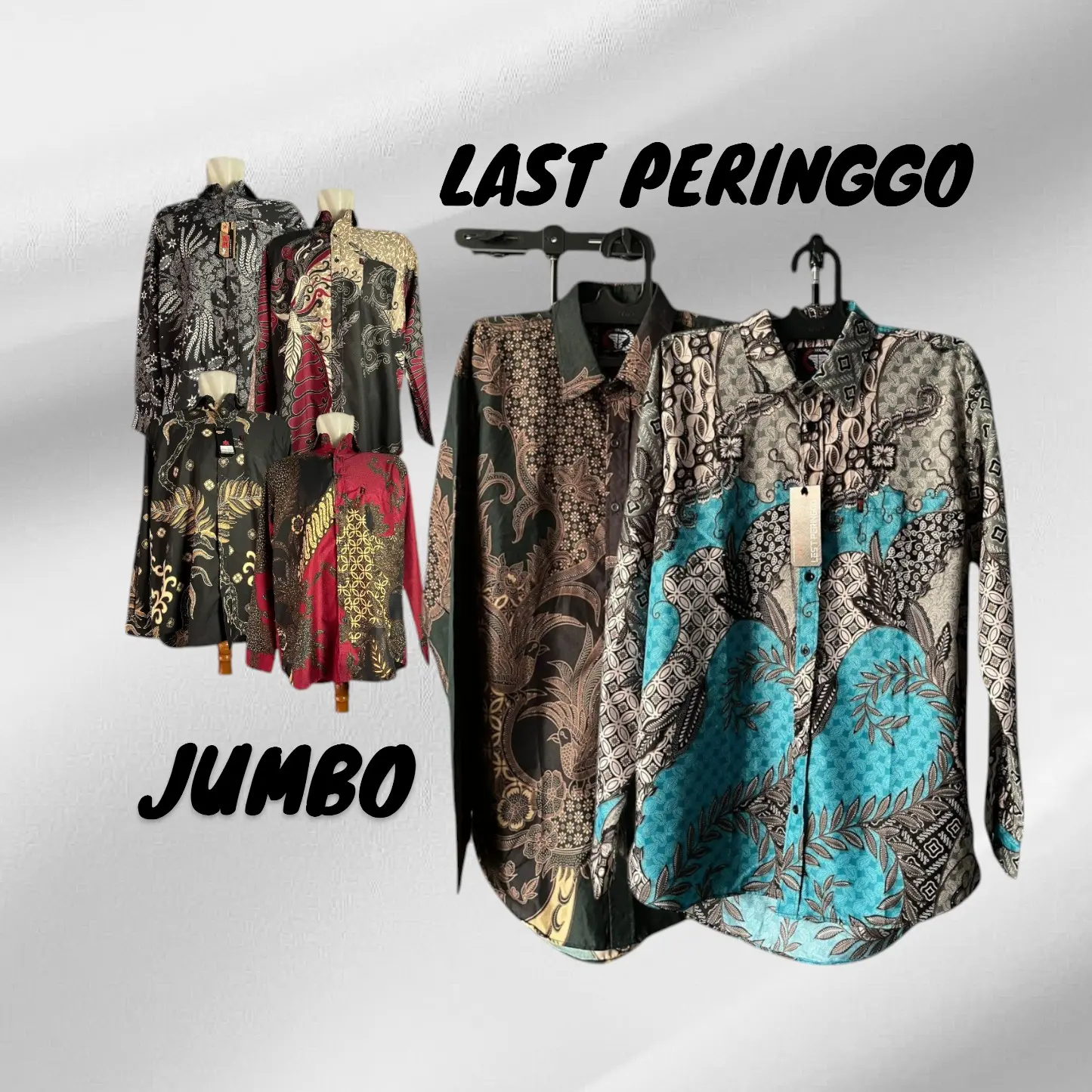 kemeja Batik pria JUMBO xxl Tangan panjang Formal Pekalongan Motif Katun Baju Kerja