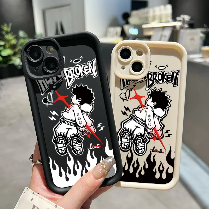 Casing Hp Untuk OPPO A5 A3s A12E Realme C1 Casing Hp Kasing Kesing Cesing Softcase Case Casing ponsel kartun kreatif silikon Anti-Sidik Jari Tahan guncangan Gores 7