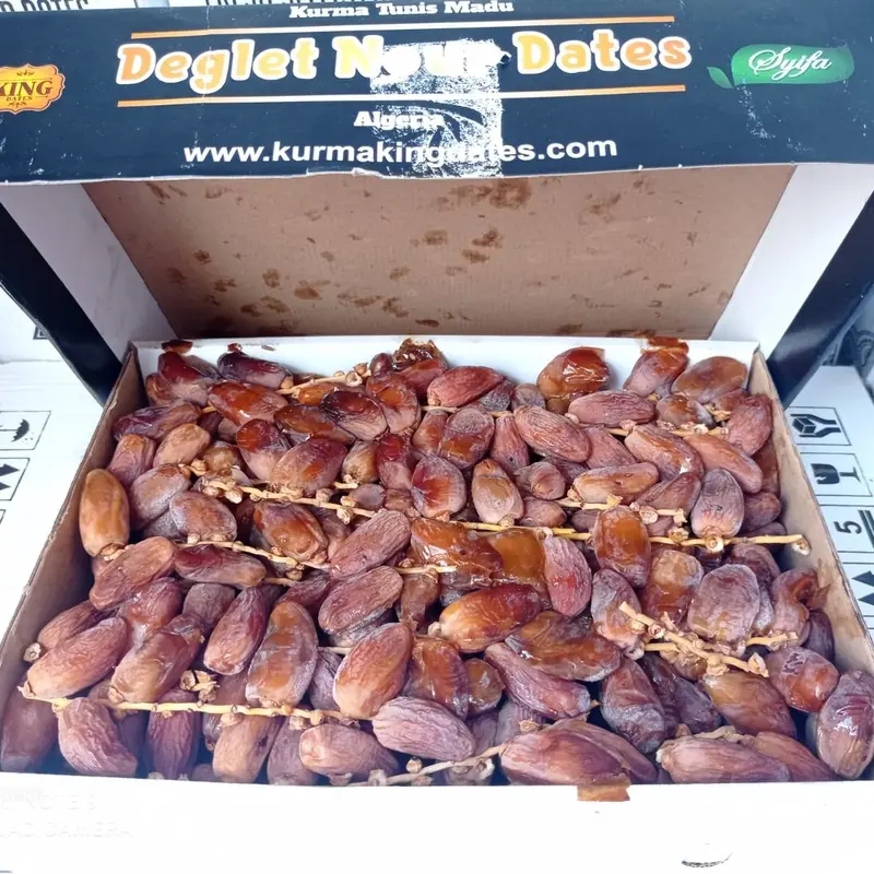 Kurma Tunis Tangkai Deglet Nour Premium 500 gram - Snack Makanan - Food Cemilan Manis kurma  kering 2