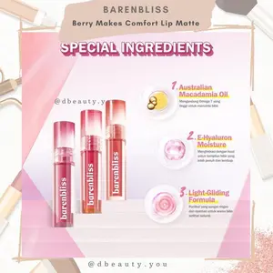 BNB BARENBLISS Berry Makes Comfort Lip cream / Lip matte Korea Liquid