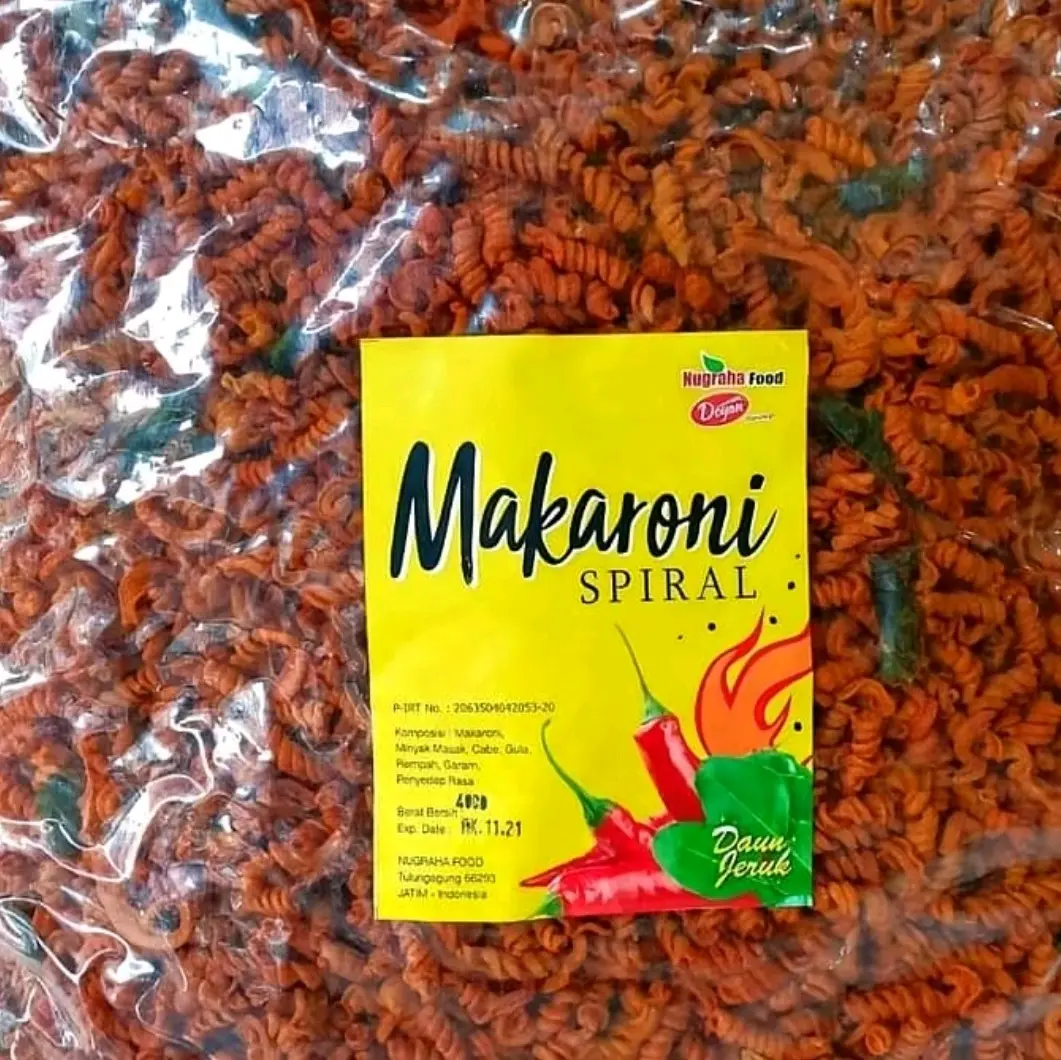 1 ball makroni spiral ulir kemasan 1kg basreng mentah makaroni er