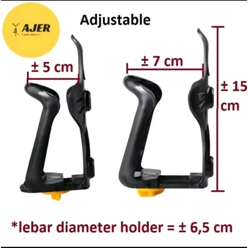 Holder Tempat Botol Minum Stang Motor sepeda Adjustable Bisa distel ukurannya 1