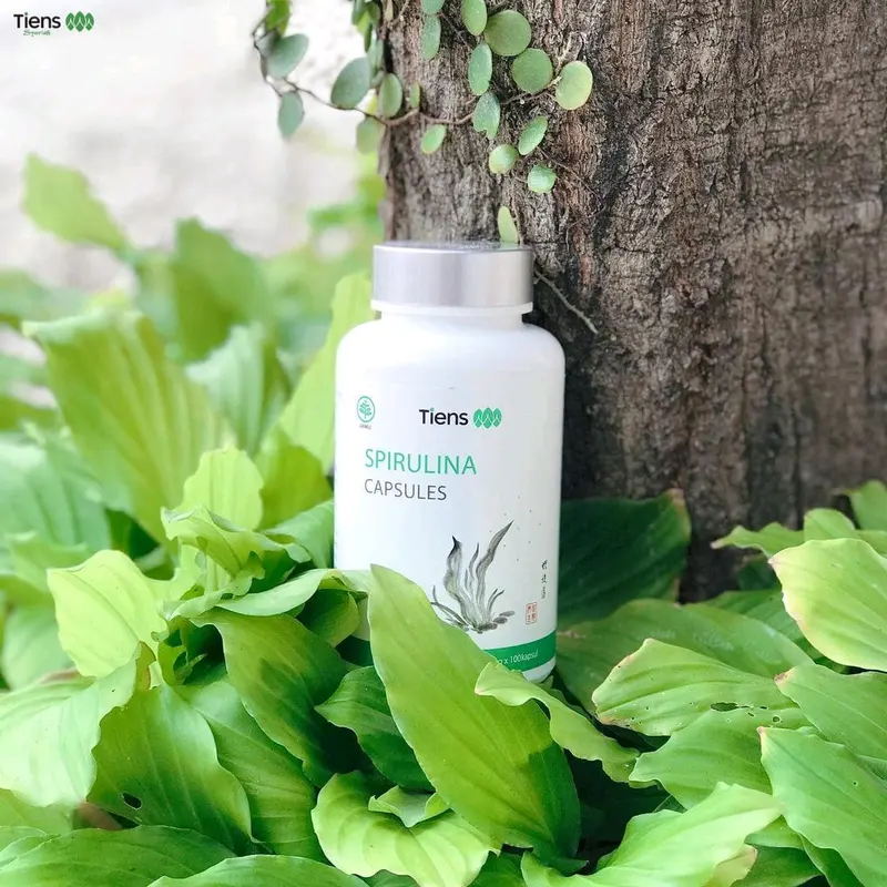 Spirulina Tiens perawatan masker mencerahkan wajah 2