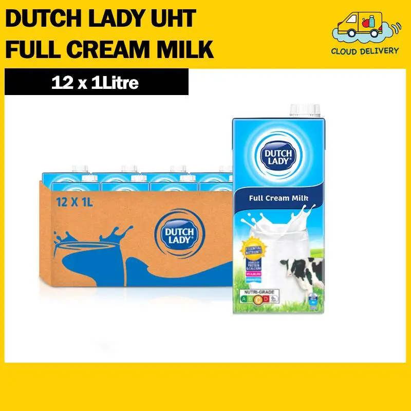 Dutch Lady UHT - Full Cream Milk (12 x 1L)