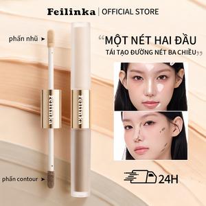 FEILINKA Bắt Sáng Dạng Kem Que Tạo Khối Dạng Lỏng Chính Hãng Combo Hai Đầu Không Vón Cục Hoàn Hảo Cho Người Mới Bắt Đầu