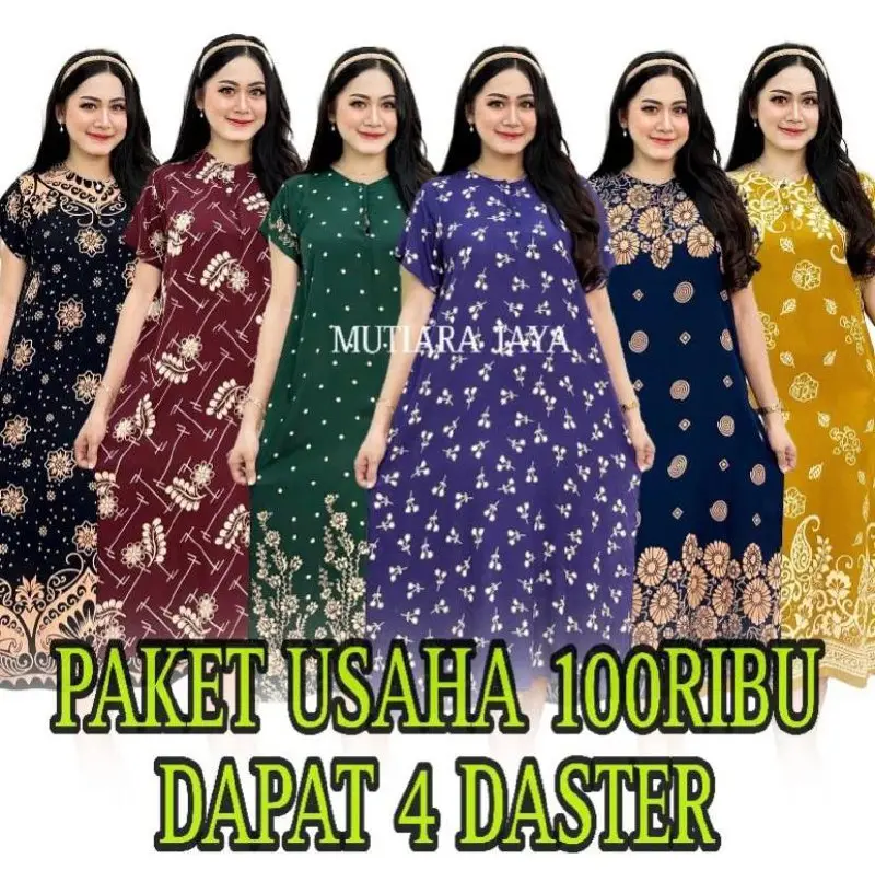 100 Dapat 4 Daster Paket Usaha || Daster Rayon Busui Bumil Kancing Busui Motif Adem Nyaman simpel pakaian ibu hamil dan menyusui lengan pendek santai motif stripe bunga kekinian pakaian ibu hamil dan menyusui