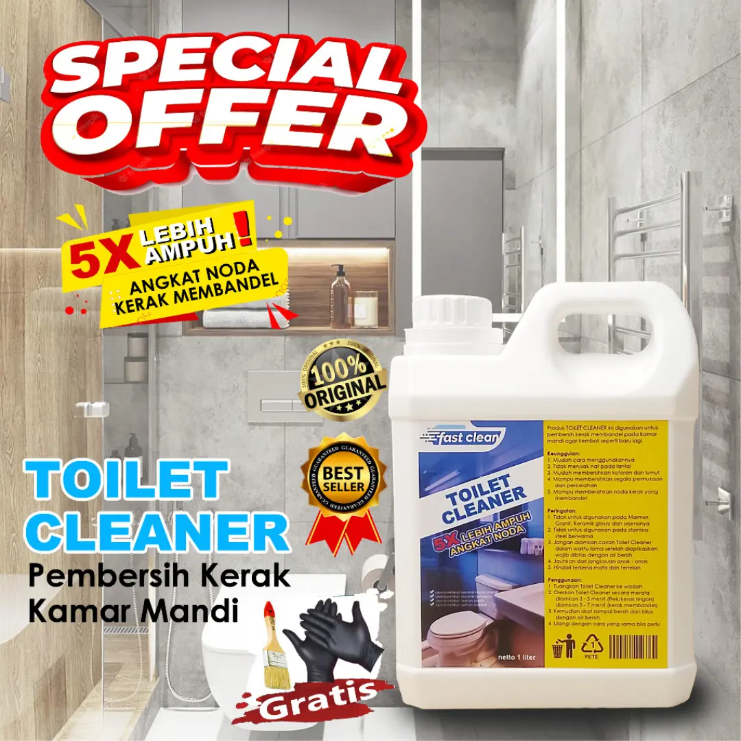 Toilet Cleaner pink asli promo pembersih kerak toilet wc kloset